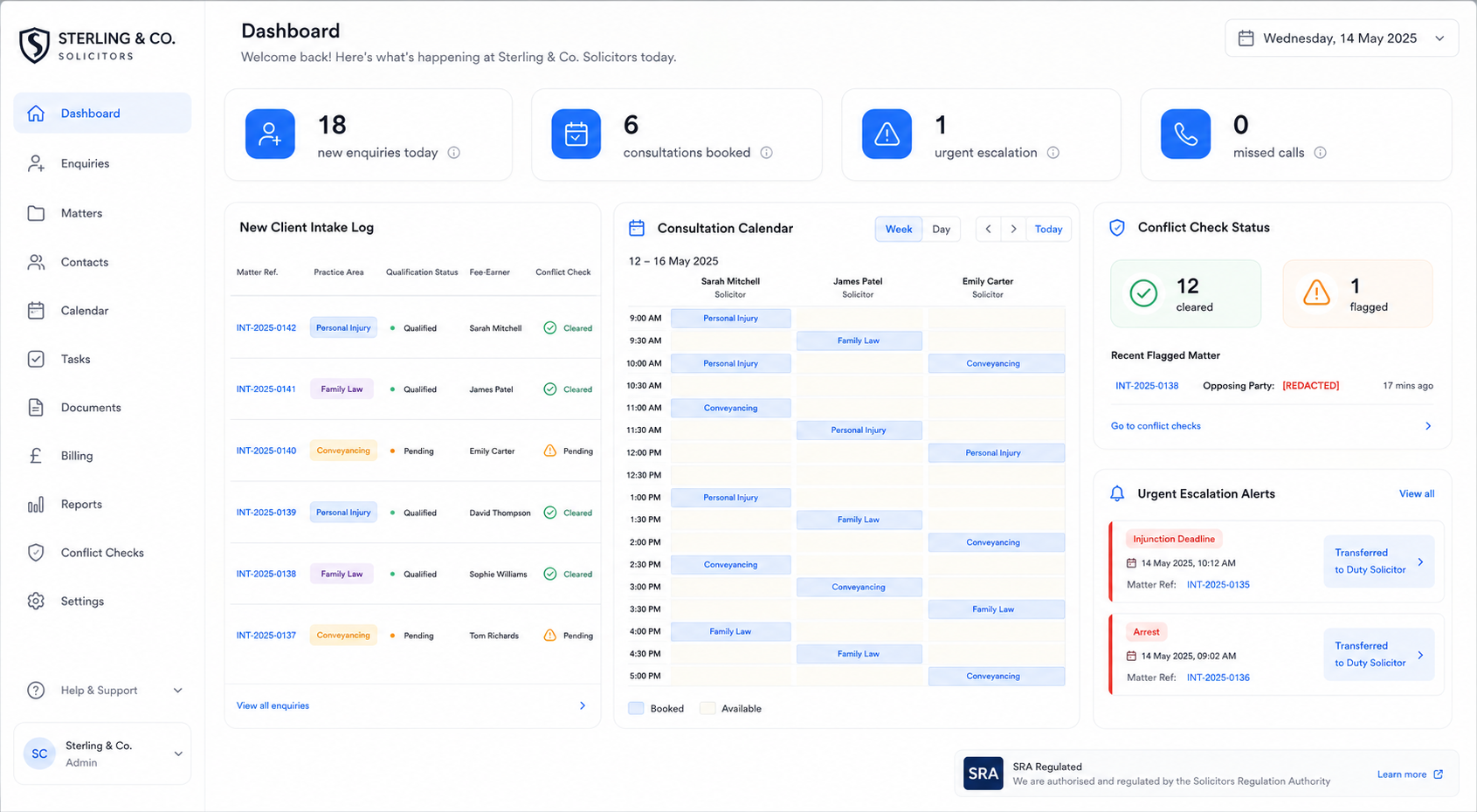 Legal Practice Dashboard